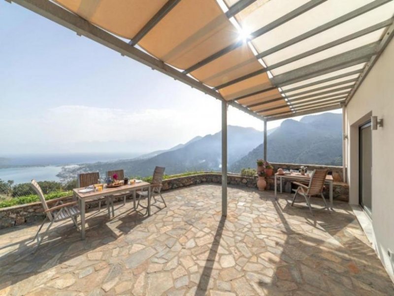 Epano Elounda Kreta - Pano Elounda - luxuriöse Villa mit Pool und Panorama Meerblick auf die Mirabello Bucht Haus kaufen